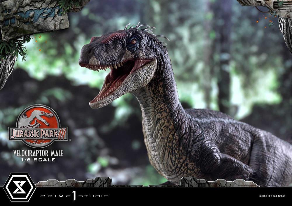 Jurassic Park III Legacy Museum Collection Velociraptor Male 1/6 Scale Limited Edition Statue (with Bonus) Gallery Image 18