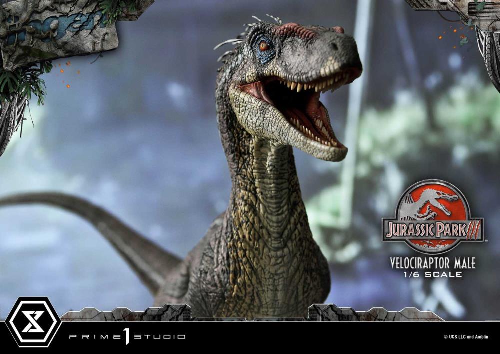 Jurassic Park III Legacy Museum Collection Velociraptor Male 1/6 Scale Limited Edition Statue (with Bonus) Gallery Image 22