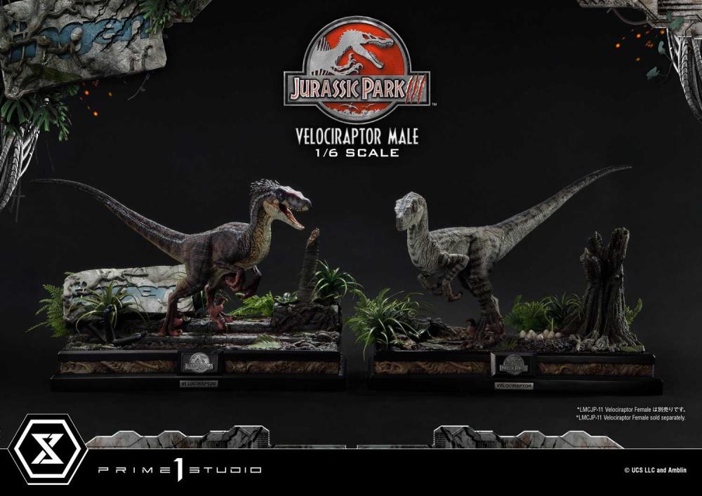Jurassic Park III Legacy Museum Collection Velociraptor Male 1/6 Scale Limited Edition Statue (with Bonus) Gallery Image 58