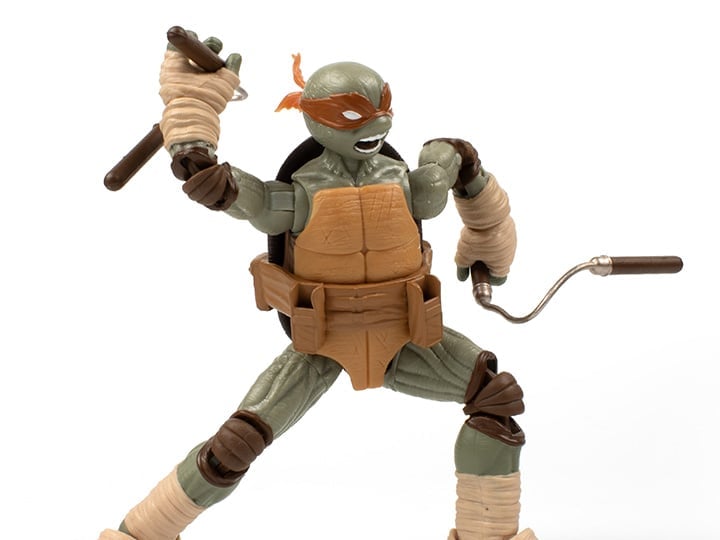 Teenage Mutant Ninja Turtles BST AXN Michelangelo (Ver. 2) Figure & Comic Set Gallery Image 1