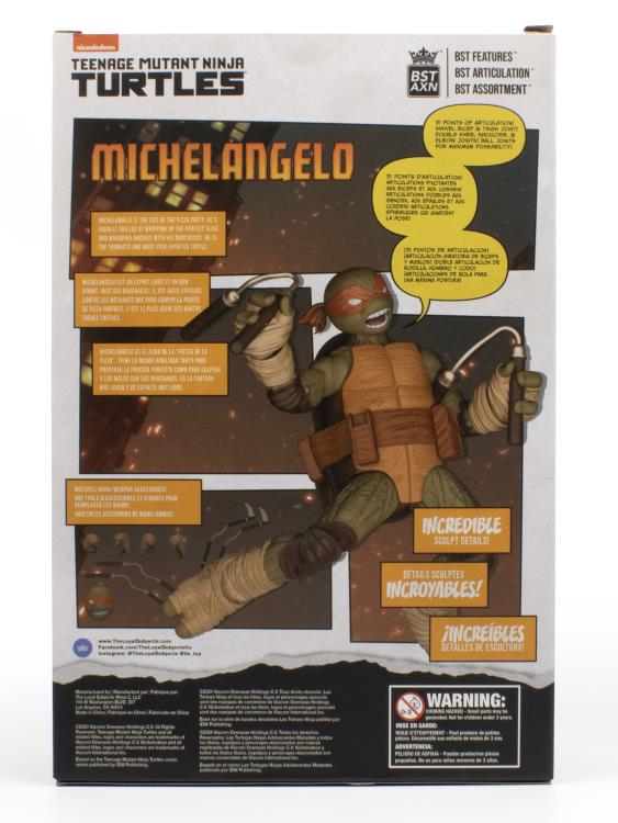 Teenage Mutant Ninja Turtles BST AXN Michelangelo (Ver. 2) Figure & Comic Set Gallery Image 12