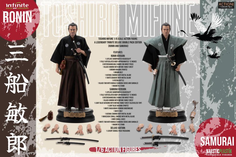 Toshiro Mifune Samurai & Ronin 1/6 Scale Figure Deluxe Two-Pack
