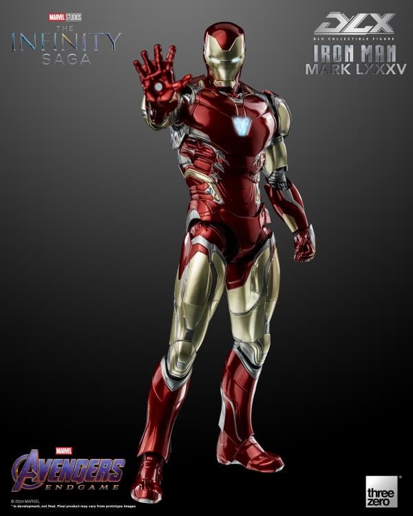 threezero DLX アベンジャーズ エンドゲーム アイアンマンマーク85 Marvel: The Infinity Saga DLX Iron Man Mark 85 1/12 Scale Action