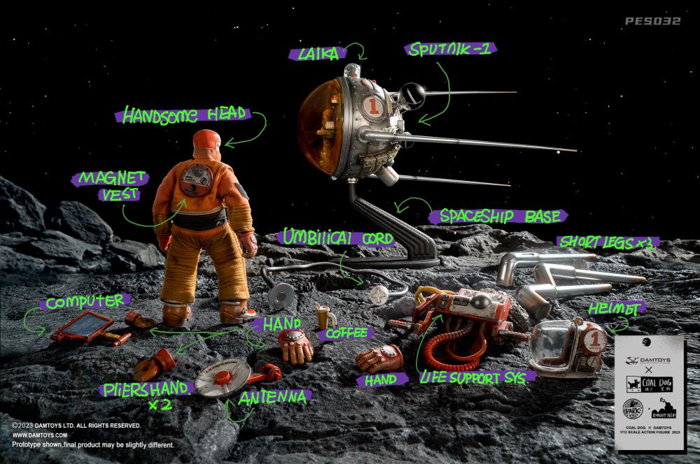 ENDLESS TRIP 2 Astronaut & Sputnik-1 1/12 Scale Figure & Vehicle Set
