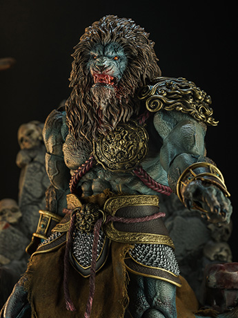 Enveloped Yaomo Series Cyan Lion (Blood Ver.) 1/12 Scale Figure Gallery Image 2