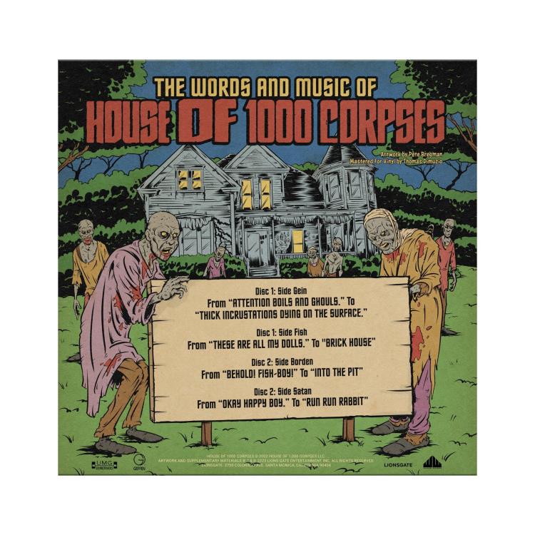 The Words & Music of House Of 1000 Corpses Vinyl 2XLP Gallery Image 9