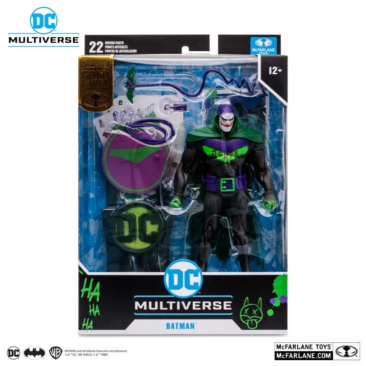 Batman: Curse of the White Knight DC Multiverse Gold Label Batman (Jokerized) Exclusive Action Figure Gallery Image 11
