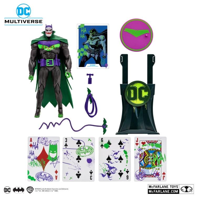 Batman: Curse of the White Knight DC Multiverse Gold Label Batman (Jokerized) Exclusive Action Figure Gallery Image 9