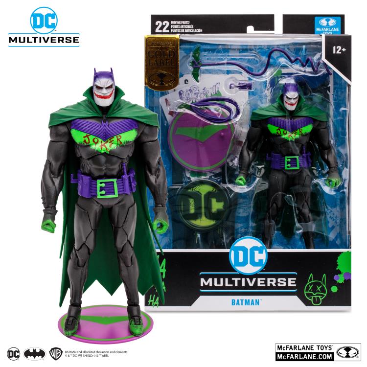 Batman: Curse of the White Knight DC Multiverse Gold Label Batman (Jokerized) Exclusive Action Figure Gallery Image 10