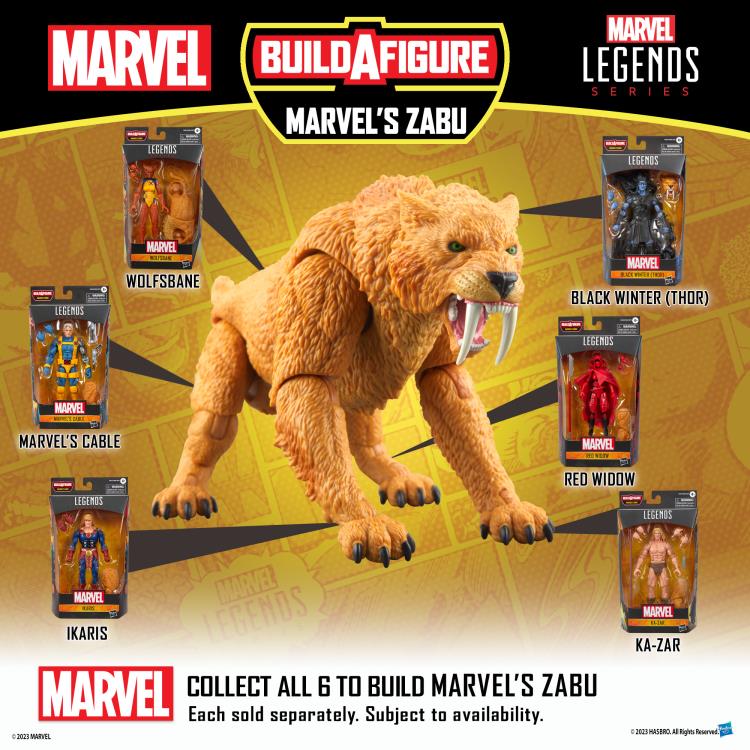 Thor Marvel Legends Black Winter (Thor) Action Figure (Marvel's Zabu BAF) Gallery Image 12