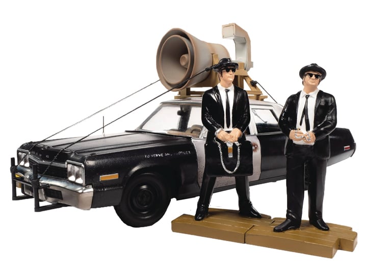 The Blues Brothers 1974 Dodge Monaco Bluesmobile with Loudspeaker 1/18 Scale Die-Cast Car Gallery Image 1