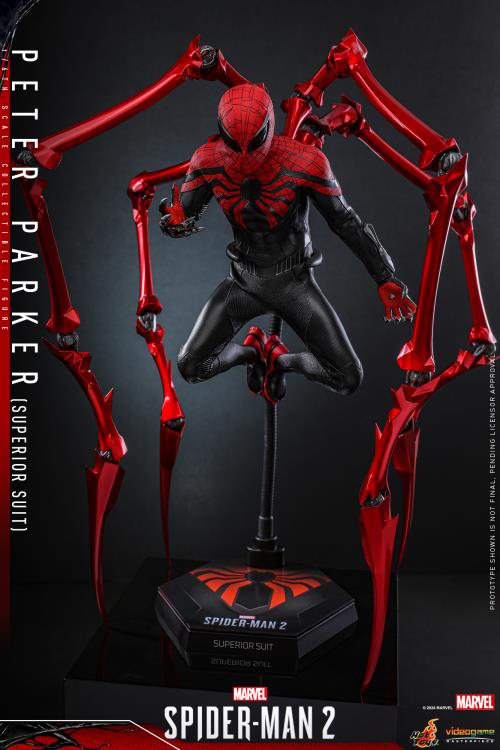 Marvel's Spider-Man 2 VGM61 Spider-Man (Superior Suit) 1/6th Scale Collectible Figure Gallery Image 5