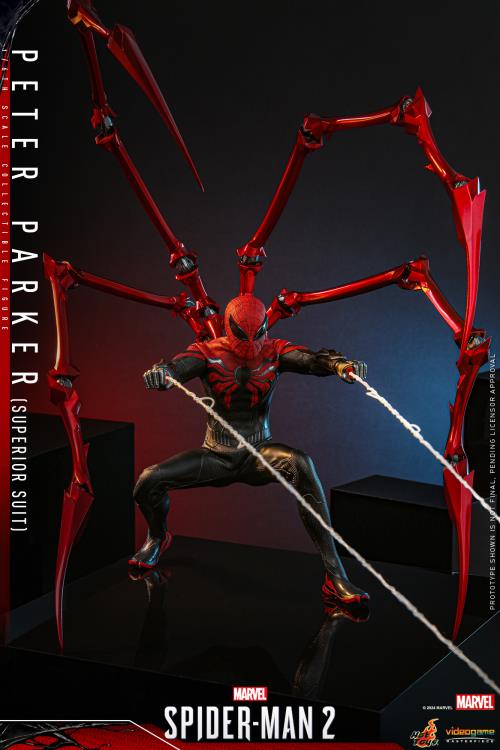 Marvel's Spider-Man 2 VGM61 Spider-Man (Superior Suit) 1/6th Scale Collectible Figure Gallery Image 6