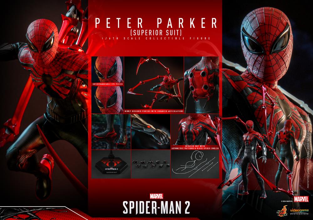 Marvel's Spider-Man 2 VGM61 Spider-Man (Superior Suit) 1/6th Scale