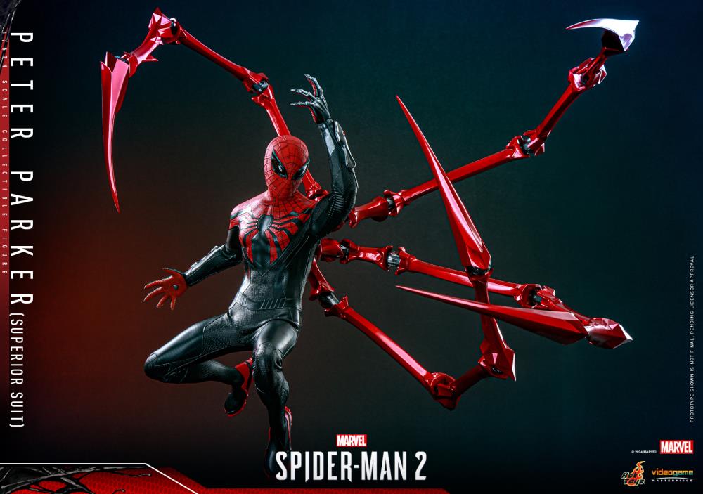Marvel's Spider-Man 2 VGM61 Spider-Man (Superior Suit) 1/6th Scale Collectible Figure Gallery Image 11