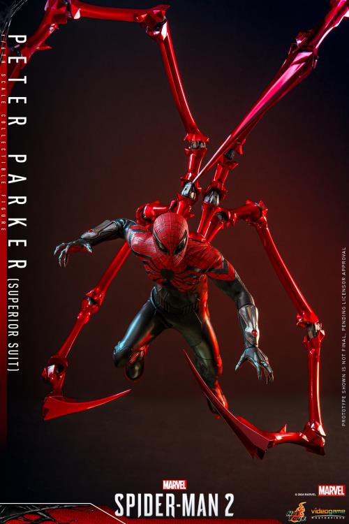 Marvel's Spider-Man 2 VGM61 Spider-Man (Superior Suit) 1/6th Scale Collectible Figure Gallery Image 9