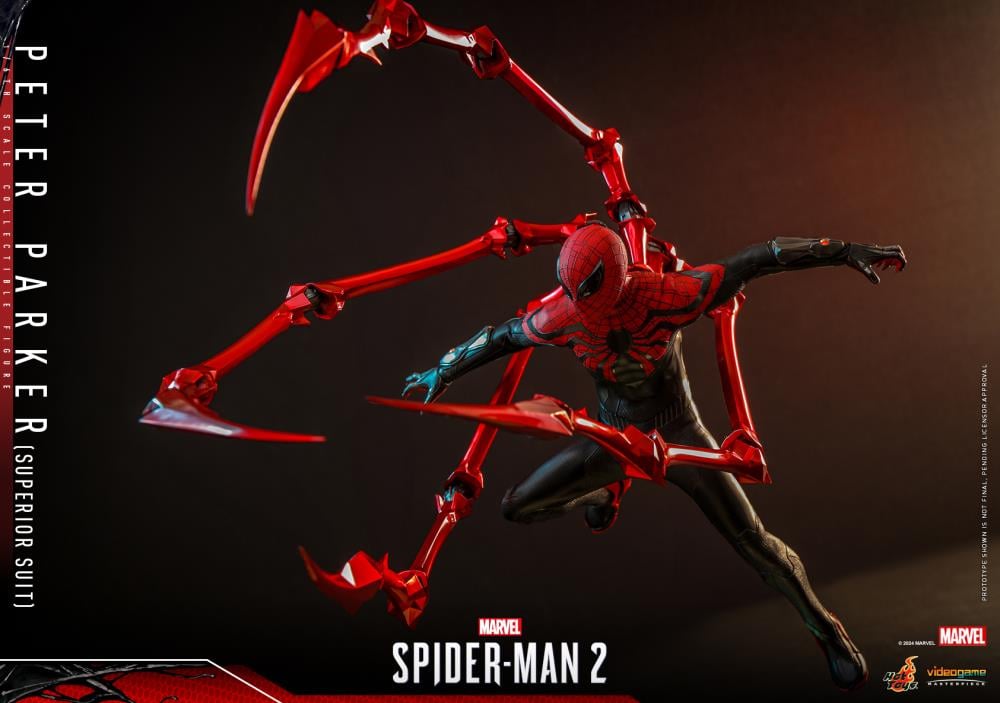 Marvel's Spider-Man 2 VGM61 Spider-Man (Superior Suit) 1/6th Scale Collectible Figure Gallery Image 17