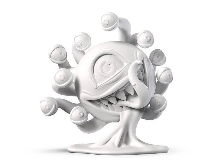 Dungeons & Dragons Beholder (Blank) Resin Figure Gallery Image 1