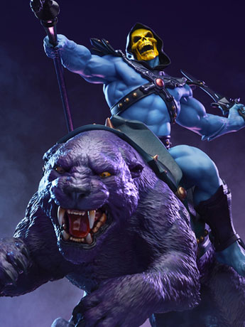 Masters of the Universe Skeletor & Panthor (Classic) Deluxe 1/6 Scale Maquette Gallery Image 2