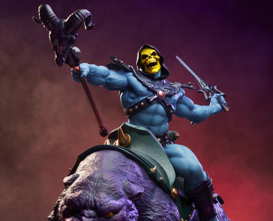 Masters of the Universe Skeletor & Panthor (Classic) Deluxe 1/6 Scale Maquette Gallery Image 4