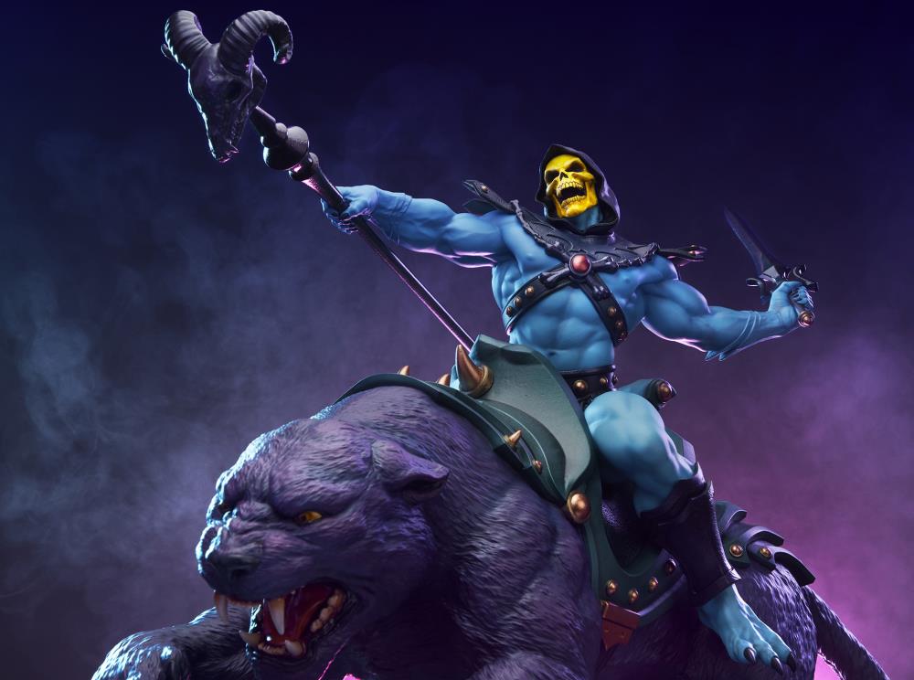 Masters of the Universe Skeletor & Panthor (Classic) Deluxe 1/6 Scale Maquette Gallery Image 8