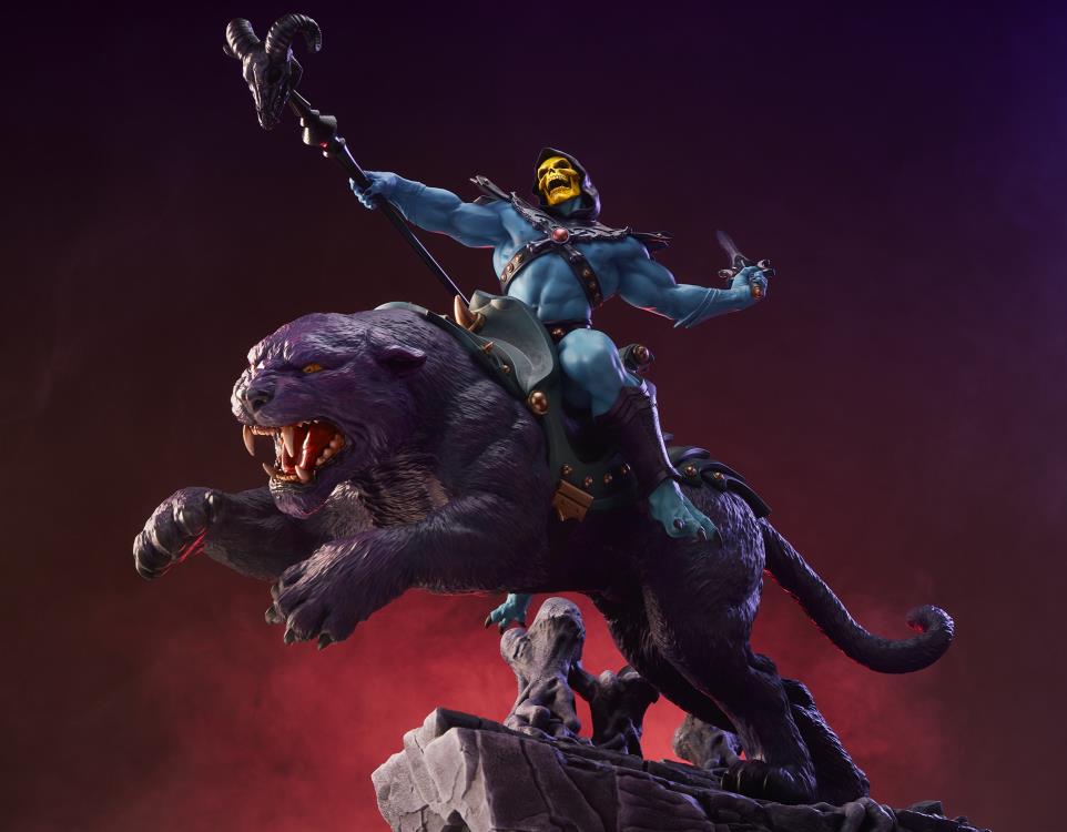 Masters of the Universe Skeletor & Panthor (Classic) Deluxe 1/6 Scale Maquette Gallery Image 3