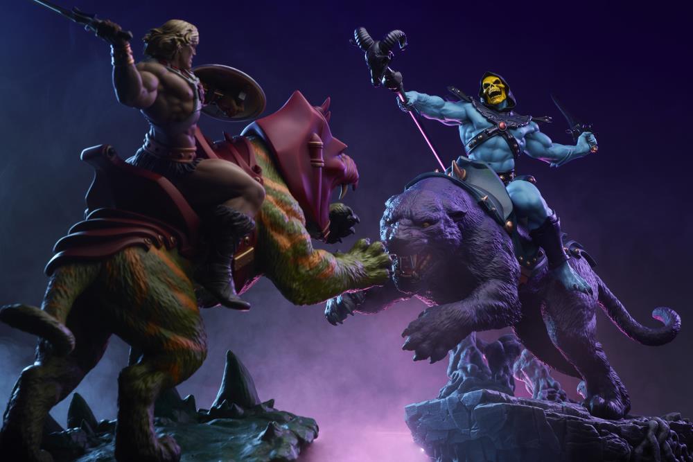 Masters of the Universe Skeletor & Panthor (Classic) Deluxe 1/6 Scale Maquette Gallery Image 24