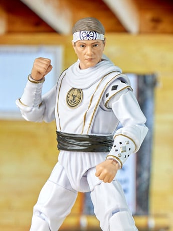 Mighty Morphin Power Rangers x Cobra Kai Lightning Collection Morphed Daniel LaRusso White Crane Ranger Exclusive Gallery Image 2