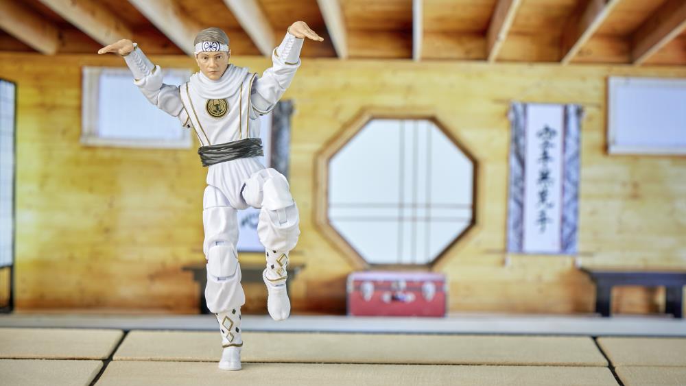 Mighty Morphin Power Rangers x Cobra Kai Lightning Collection Morphed Daniel LaRusso White Crane Ranger Exclusive Gallery Image 7