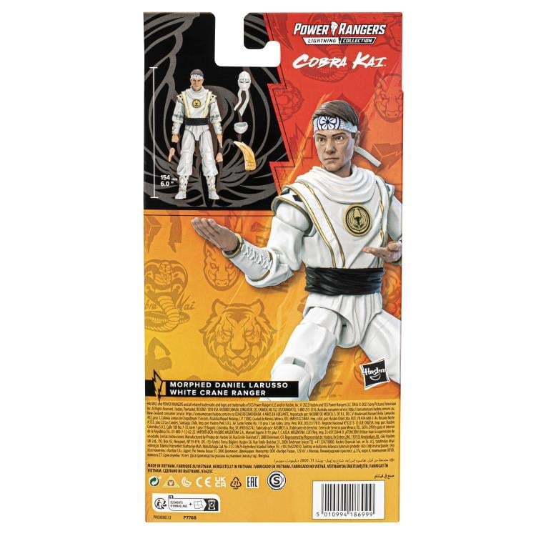 Mighty Morphin Power Rangers x Cobra Kai Lightning Collection Morphed Daniel LaRusso White Crane Ranger Exclusive Gallery Image 29