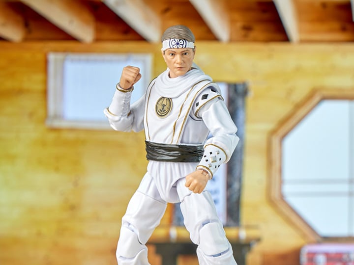 Mighty Morphin Power Rangers x Cobra Kai Lightning Collection Morphed Daniel LaRusso White Crane Ranger Exclusive Gallery Image 1