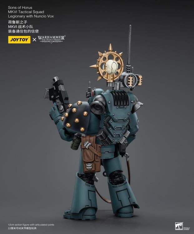 Warhammer: The Horus Heresy Sons of Horus MKVI Tactical Squad Legionary with Nuncio Vox 1/18 Scale Action Figure Gallery Image 5