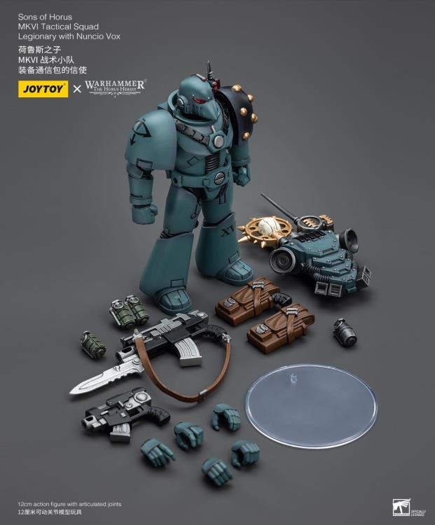 Warhammer: The Horus Heresy Sons of Horus MKVI Tactical Squad Legionary with Nuncio Vox 1/18 Scale Action Figure Gallery Image 10