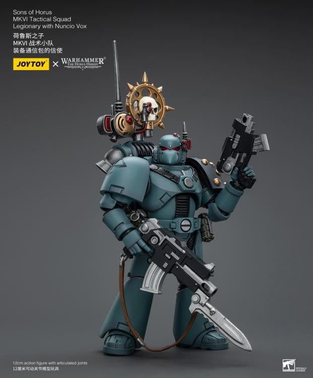 Warhammer: The Horus Heresy Sons of Horus MKVI Tactical Squad Legionary with Nuncio Vox 1/18 Scale Action Figure Gallery Image 3