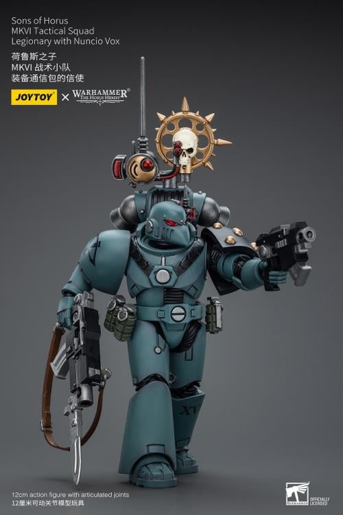 Warhammer: The Horus Heresy Sons of Horus MKVI Tactical Squad Legionary with Nuncio Vox 1/18 Scale Action Figure Gallery Image 8