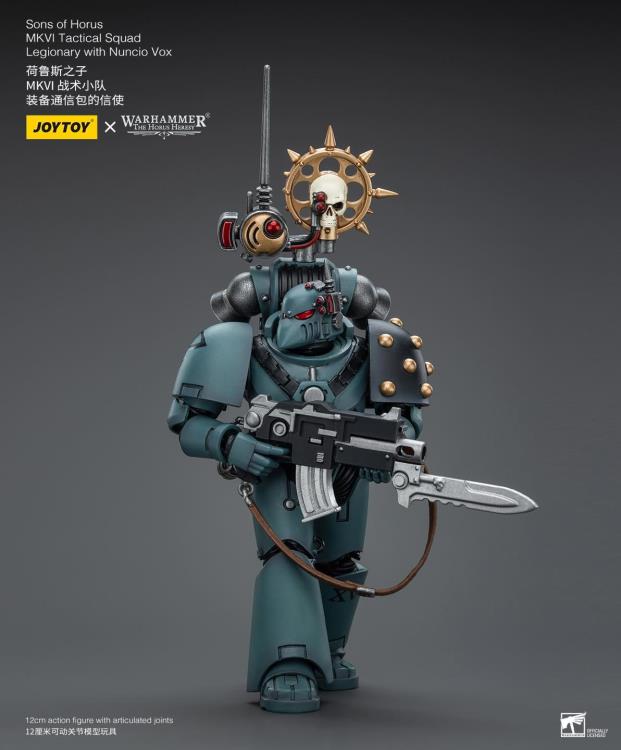 Warhammer: The Horus Heresy Sons of Horus MKVI Tactical Squad Legionary with Nuncio Vox 1/18 Scale Action Figure Gallery Image 7