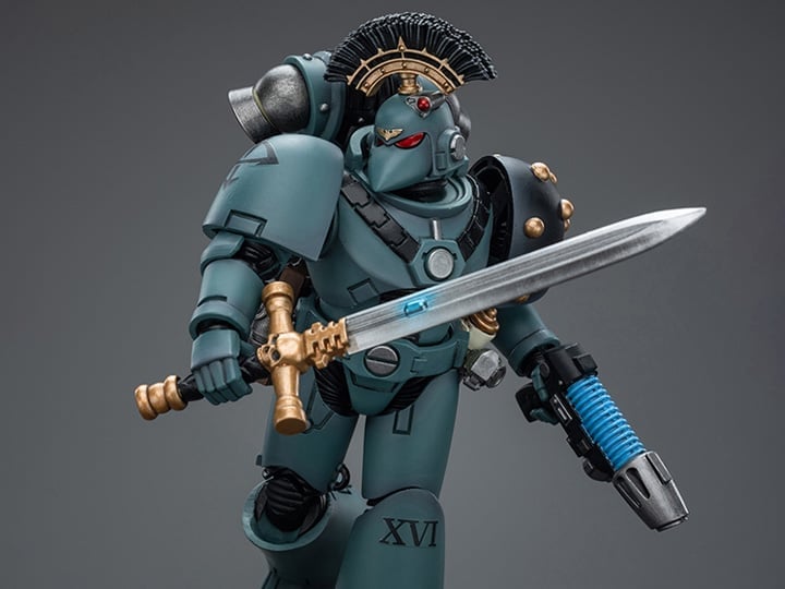 Warhammer: The Horus Heresy Sons of Horus MKVI Tactical Squad Sergeant with Power Sword 1/18 Scale Action Figure Gallery Image 1
