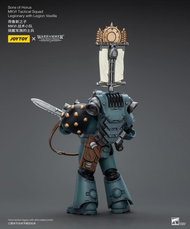 Warhammer: The Horus Heresy Sons of Horus MKVI Tactical Squad Legionary with Legion Vexilla 1/18 Scale Action Figure Gallery Image 6