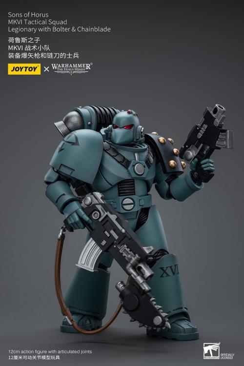 Warhammer: The Horus Heresy Sons of Horus MKVI Tactical Squad Legionary with Bolter & Chainblade 1/18 Scale Action Figure Gallery Image 8