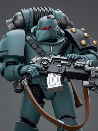 Warhammer: The Horus Heresy Sons of Horus MKVI Tactical Squad Legionary with Bolter & Chainblade 1/18 Scale Action Figure Gallery Image 2