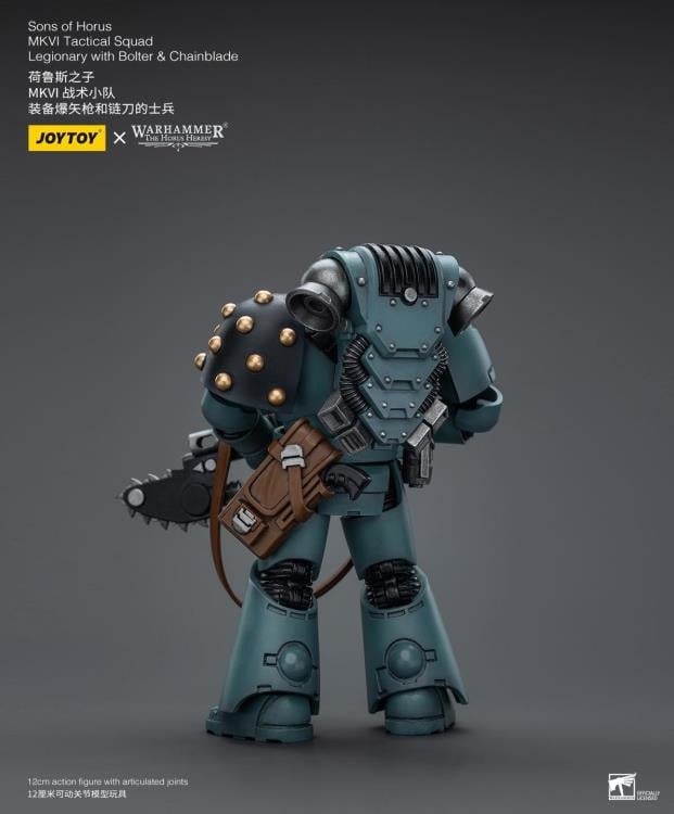 Warhammer: The Horus Heresy Sons of Horus MKVI Tactical Squad Legionary with Bolter & Chainblade 1/18 Scale Action Figure Gallery Image 6