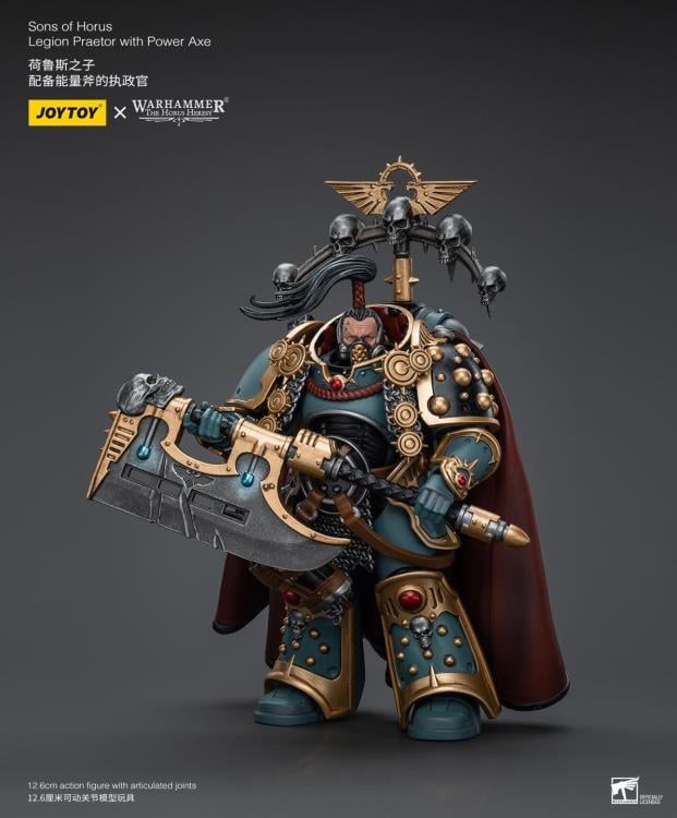 Warhammer: The Horus Heresy Sons of Horus Legion Praetor with Power Axe 1/18 Scale Action Figure Gallery Image 7