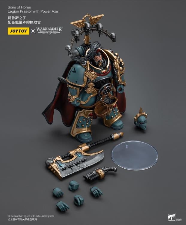 Warhammer: The Horus Heresy Sons of Horus Legion Praetor with Power Axe 1/18 Scale Action Figure Gallery Image 11