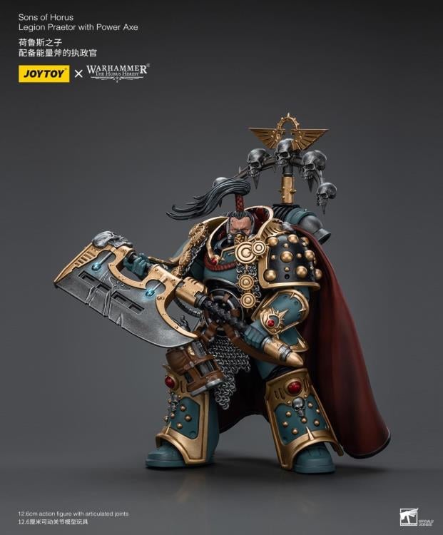 Warhammer: The Horus Heresy Sons of Horus Legion Praetor with Power Axe 1/18 Scale Action Figure Gallery Image 6