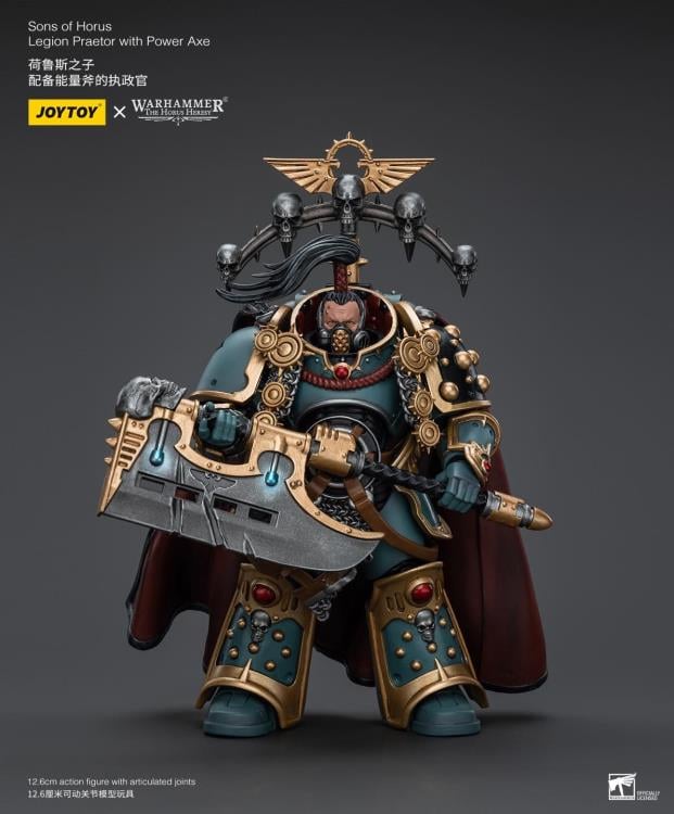Warhammer: The Horus Heresy Sons of Horus Legion Praetor with Power Axe 1/18 Scale Action Figure Gallery Image 8