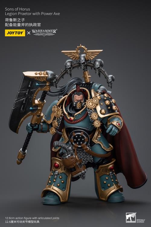 Warhammer: The Horus Heresy Sons of Horus Legion Praetor with Power Axe 1/18 Scale Action Figure Gallery Image 9