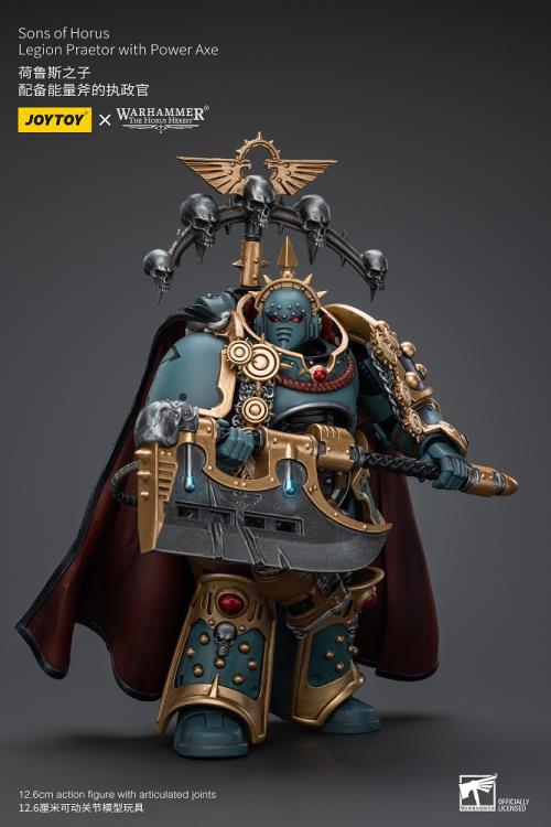 Warhammer: The Horus Heresy Sons of Horus Legion Praetor with Power Axe 1/18 Scale Action Figure Gallery Image 4