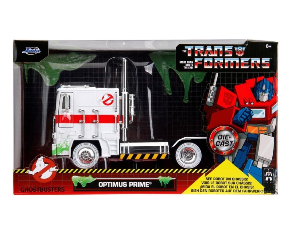 Ghostbusters x Transformers Hollywood Rides G1 Optimus Prime (Ecto-1 Graphics) 1/24 Scale Vehicle Gallery Image 8