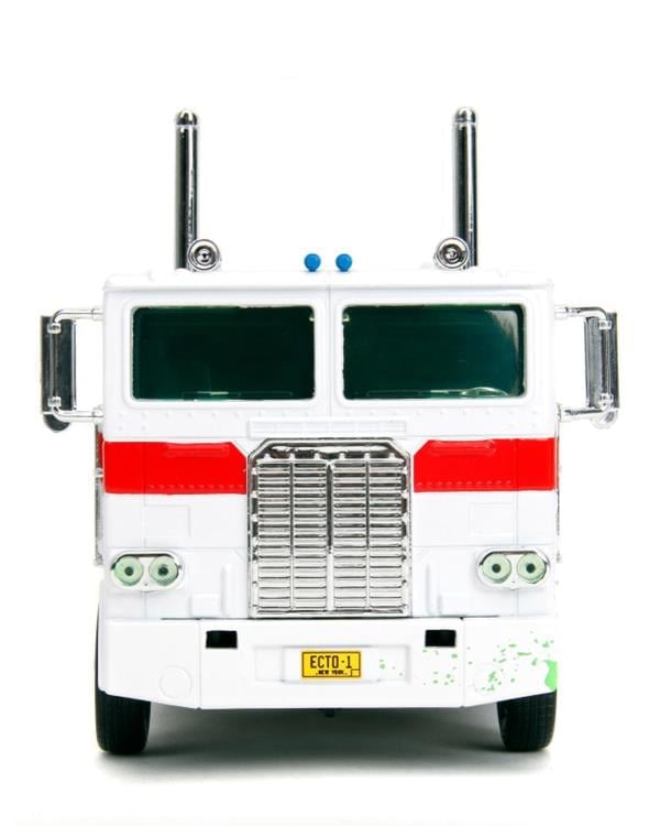 Ghostbusters x Transformers Hollywood Rides G1 Optimus Prime (Ecto-1 Graphics) 1/24 Scale Vehicle Gallery Image 4