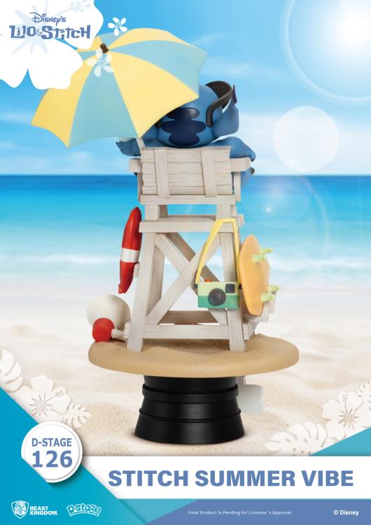 Lilo & Stitch D-Stage DS-126 Stitch Summer Vibe Statue Gallery Image 6
